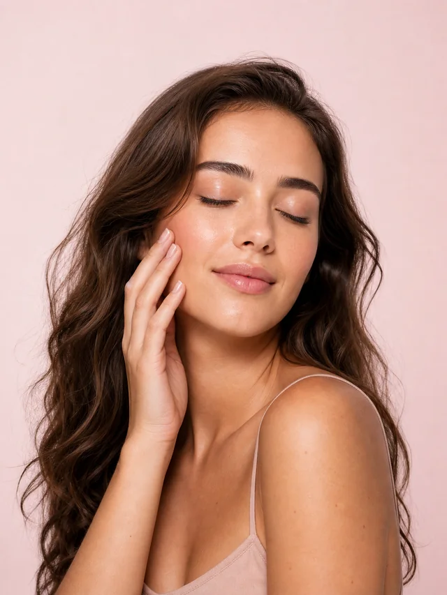 Woman with glowing skin