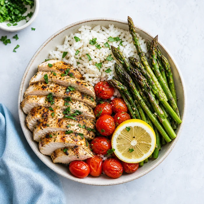 Healthy meal-prep bowl