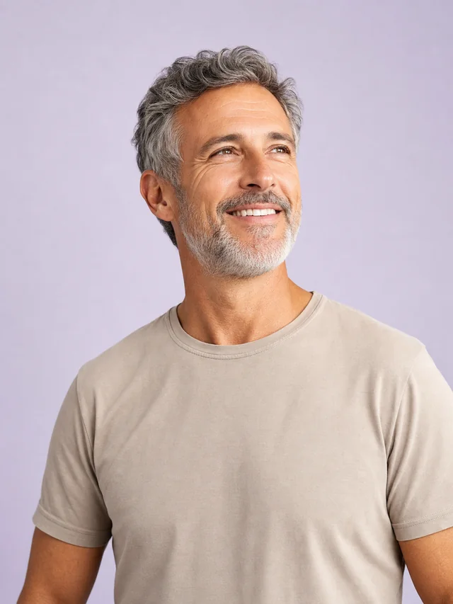 Confident man in casual wear