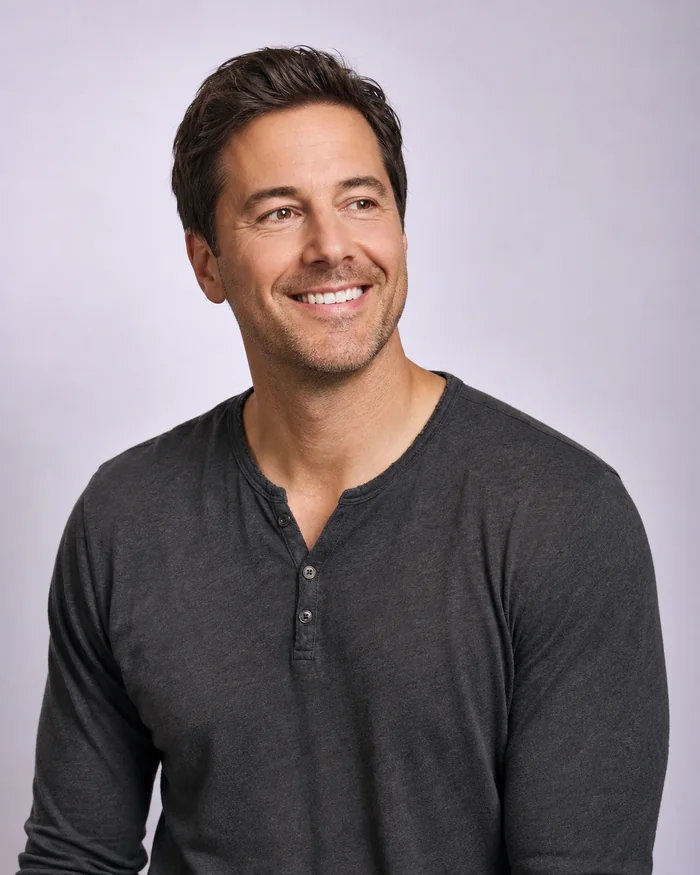 Confident smiling man